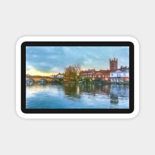 Henley on Thames a Digital Sketch Magnet