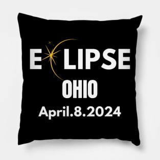 Solar Eclipse 2024 State Ohio Total Solar Eclipse Pillow