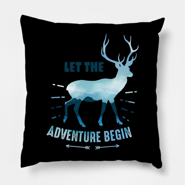 Let The Aventure Begin Pillow by CBV