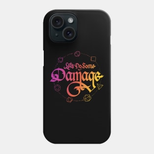 Let's Do Some Damage Bright Calligraphy Phone Case