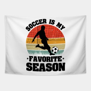 Soccer is my Favorite Season Tapestry