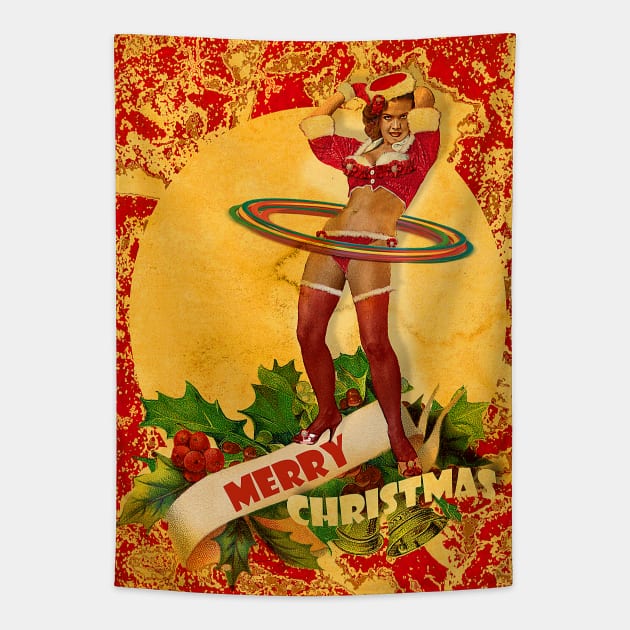 Another Christmas Pin-up Tapestry by PrivateVices