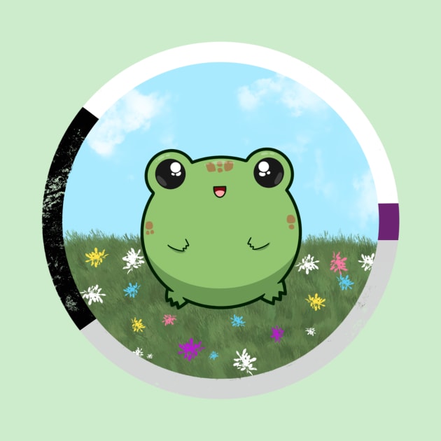 Pride Froggo (Demisexual) by GummiFrogArt