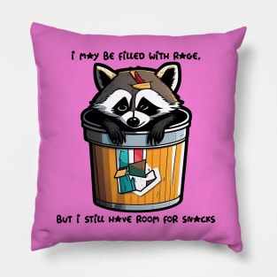 RACOON #3 (ROOM FOR SNACKS) Pillow