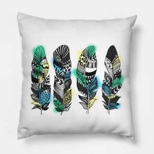 Never too many Feathers Pillow