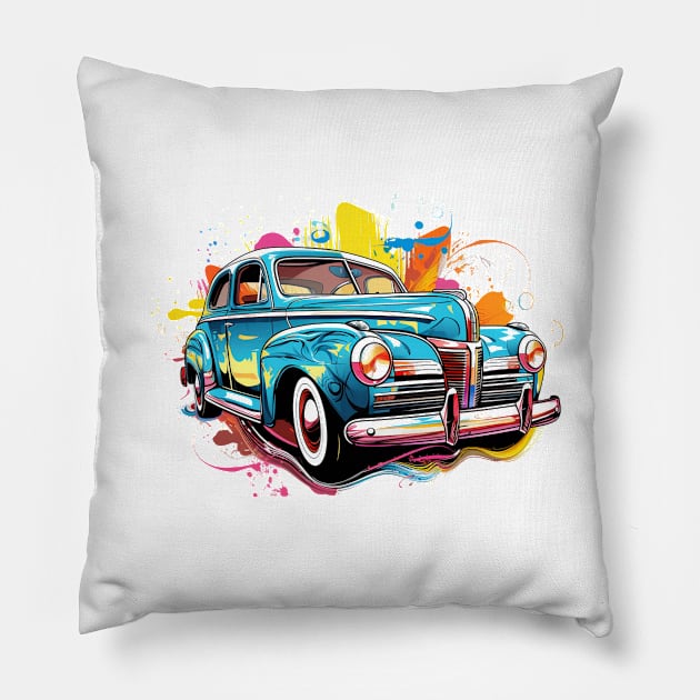 classic car Pillow by gblackid