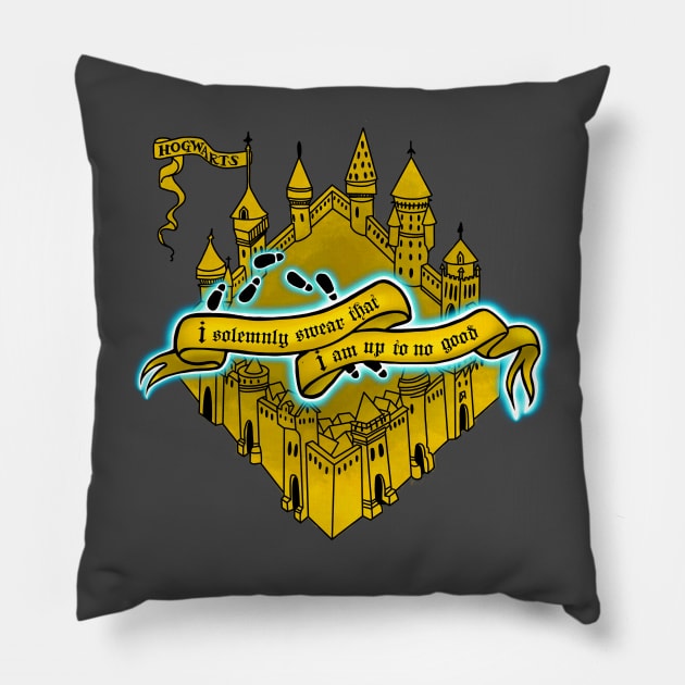 Marauder's Map Pillow by Inkoholic