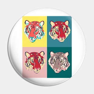 Tiger Faces Pin