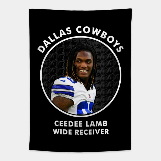 CEEDEE LAMB - WR - DALLAS COWBOYS Tapestry by Mudahan Muncul 2022