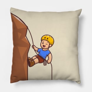 Cute People Climbing Pillow