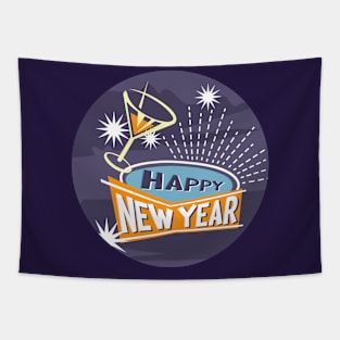 Happy New Year Tapestry