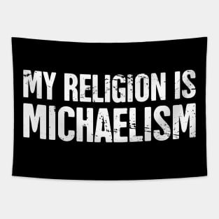 Funny Michael Name Design Tapestry