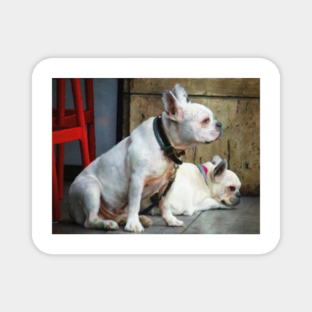 Two dogs Magnet by TiiaVissak