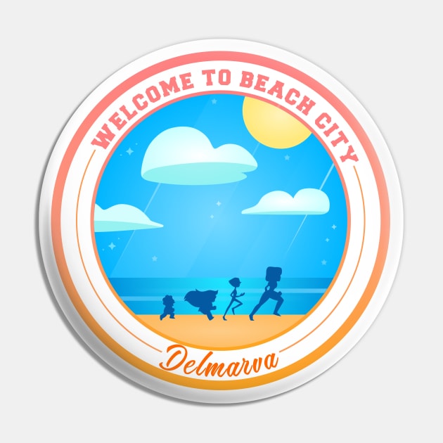 Welcome To Beach City Pin by Anrego