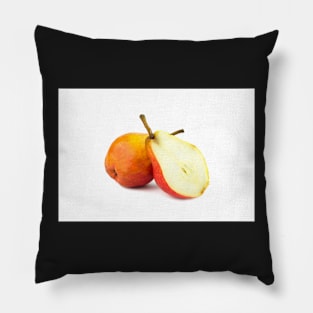 red pears on white Pillow