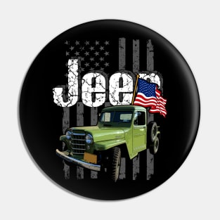 Willys-Overland Truck Jeepcar JEEP Flag Pin