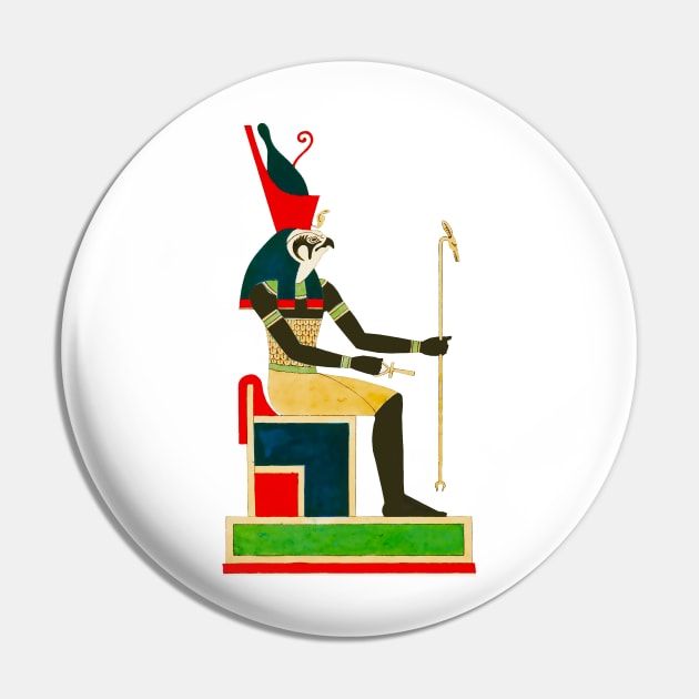 Horus Gods of Egypt colorful vintage drawing Pin by Marccelus