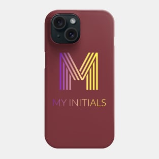 Letter M Letter Art Phone Case