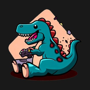 gamer dinosaur T-Shirt