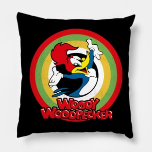 Woody Woodpecker Circle Style Pillow