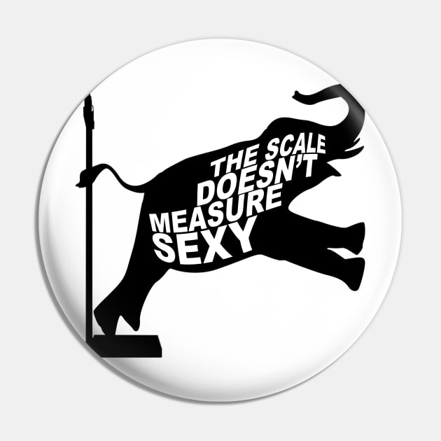 The Scale Doesn't Measure Sexy Pin by Horisondesignz