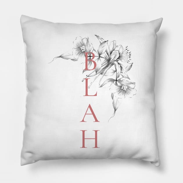 BLAH Pillow by SimSang