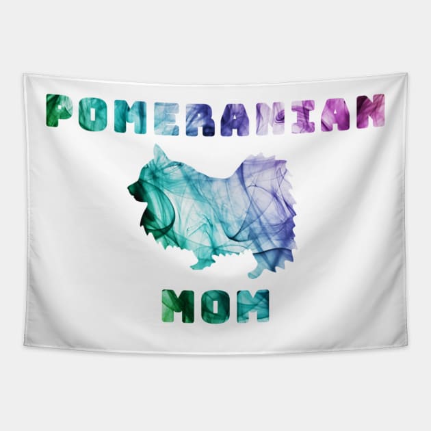 Pomeranian Mom Tapestry by Designs_by_KC