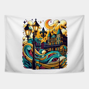 New Orleans Mardi Gras Tapestry