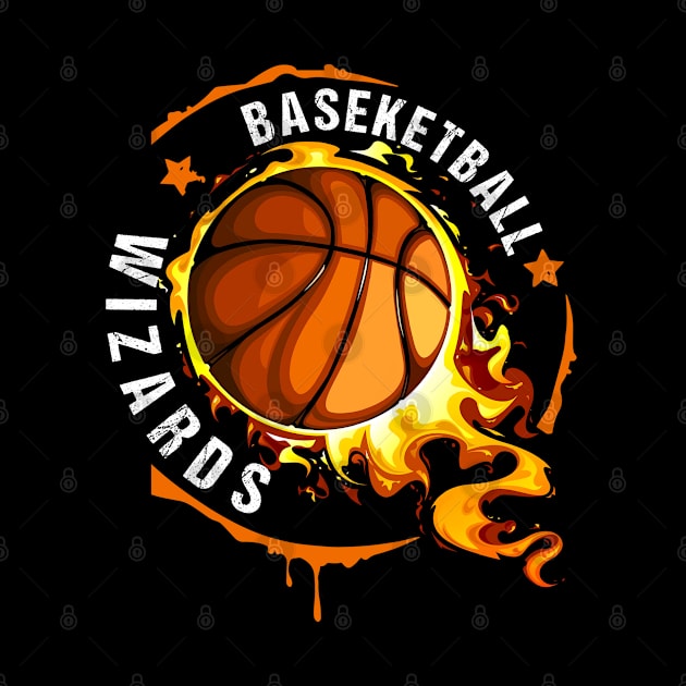 Graphic Basketball Name Wizards Classic Styles Team by Frozen Jack monster