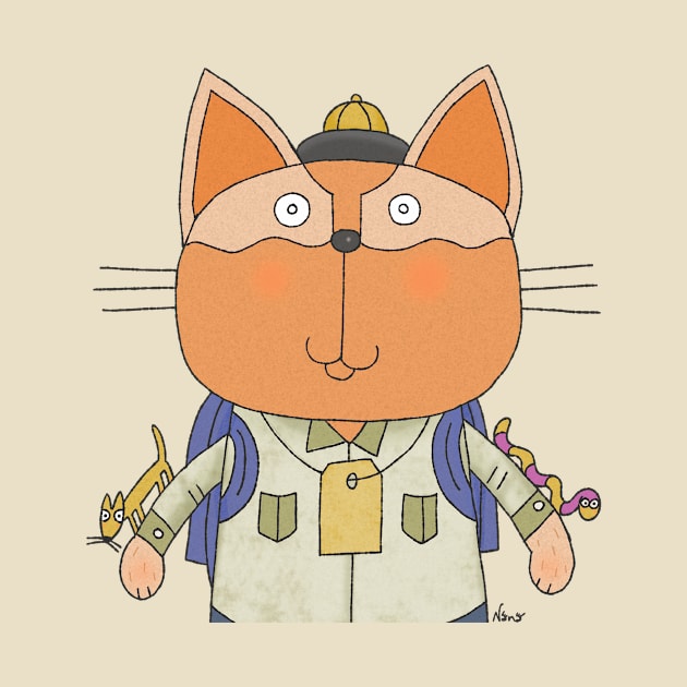 Cat Goof Forester by Ananamorph Art @PeculiarPeaks Nana Totem Wolfe