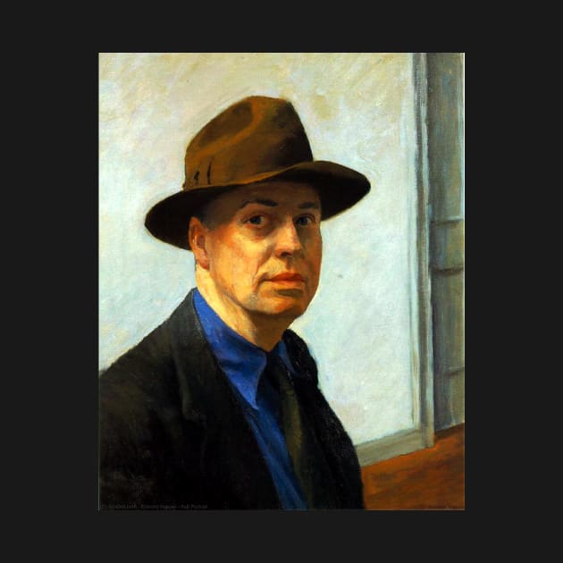 High Resolution Edward Hopper Self-Portrait 1925 by tiokvadrat