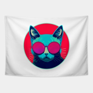 Pop Art Kitten || Vector Art Cat Tapestry