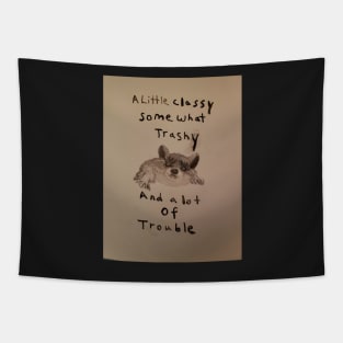 Amusing sayings with animal Tapestry