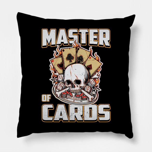 Cards Card Playing Day Poker Gambling Gift Pillow by T-Shirt.CONCEPTS