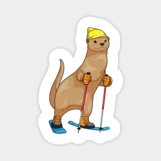 Otter Skier Ski Winter sports Magnet