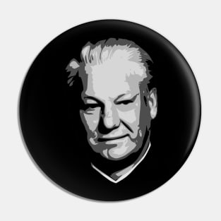 Boris Yeltsin Black and White Pin