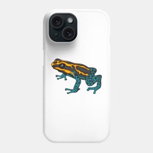 Poison dart frog cartoon illustration Phone Case