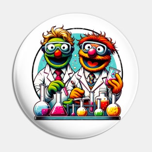 Muppet Science Shenanigans: Funny Muppets T-shirt Pin