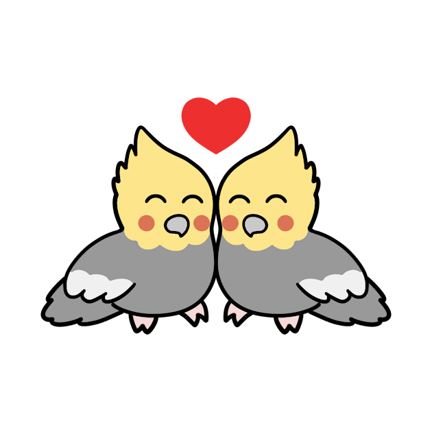 Cockatiel Love by BiscuitSnack