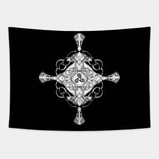 Celtic Cross Triskelion Tapestry