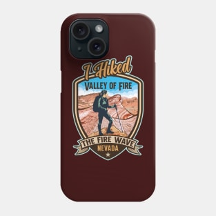 I Hiked The Fire Wave Valley Of Fire State Park Nevada Phone Case