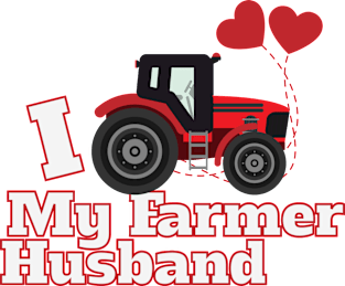 I Love My Farmer Husband Magnet