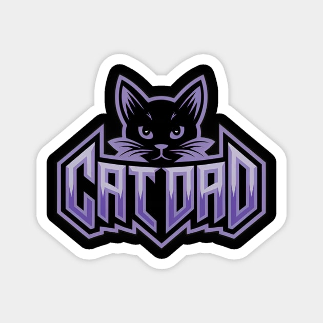 Cat Dad Magnet by Pete the Cat Guy