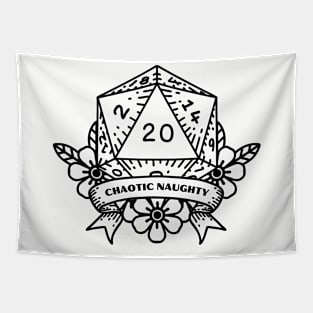 Chaotic Naughty DND Alignment Dice Tapestry