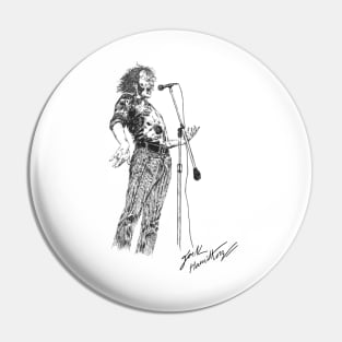 Joe Cocker Original Hand Drawn Ink Artwork Pin