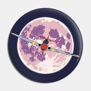 P-51 Mustang Purple Moon Pin