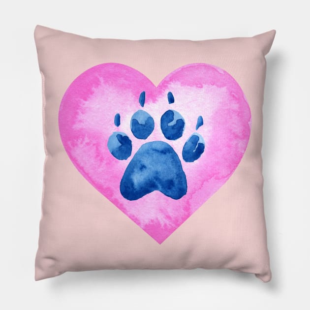 Dogs are love! Pink Pillow by RufderFreiheit