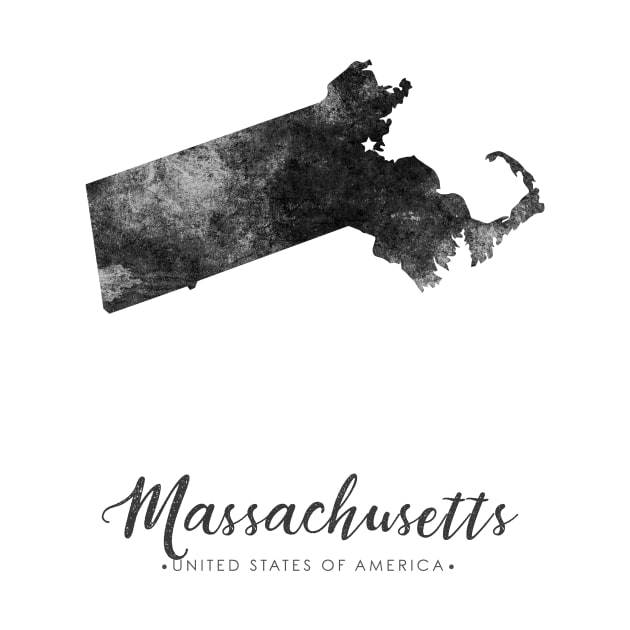 Massachusetts state map by StudioGrafiikka