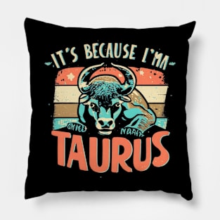 Taurus Horoscope Oasis: Zodiac Sunshine Escape Pillow