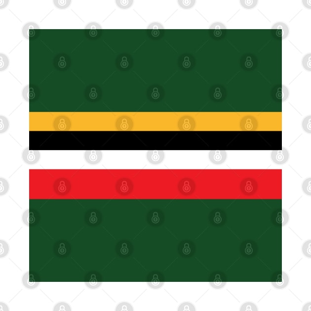 Dominica Color Block - Red Yellow Green White Black by IslandConcepts